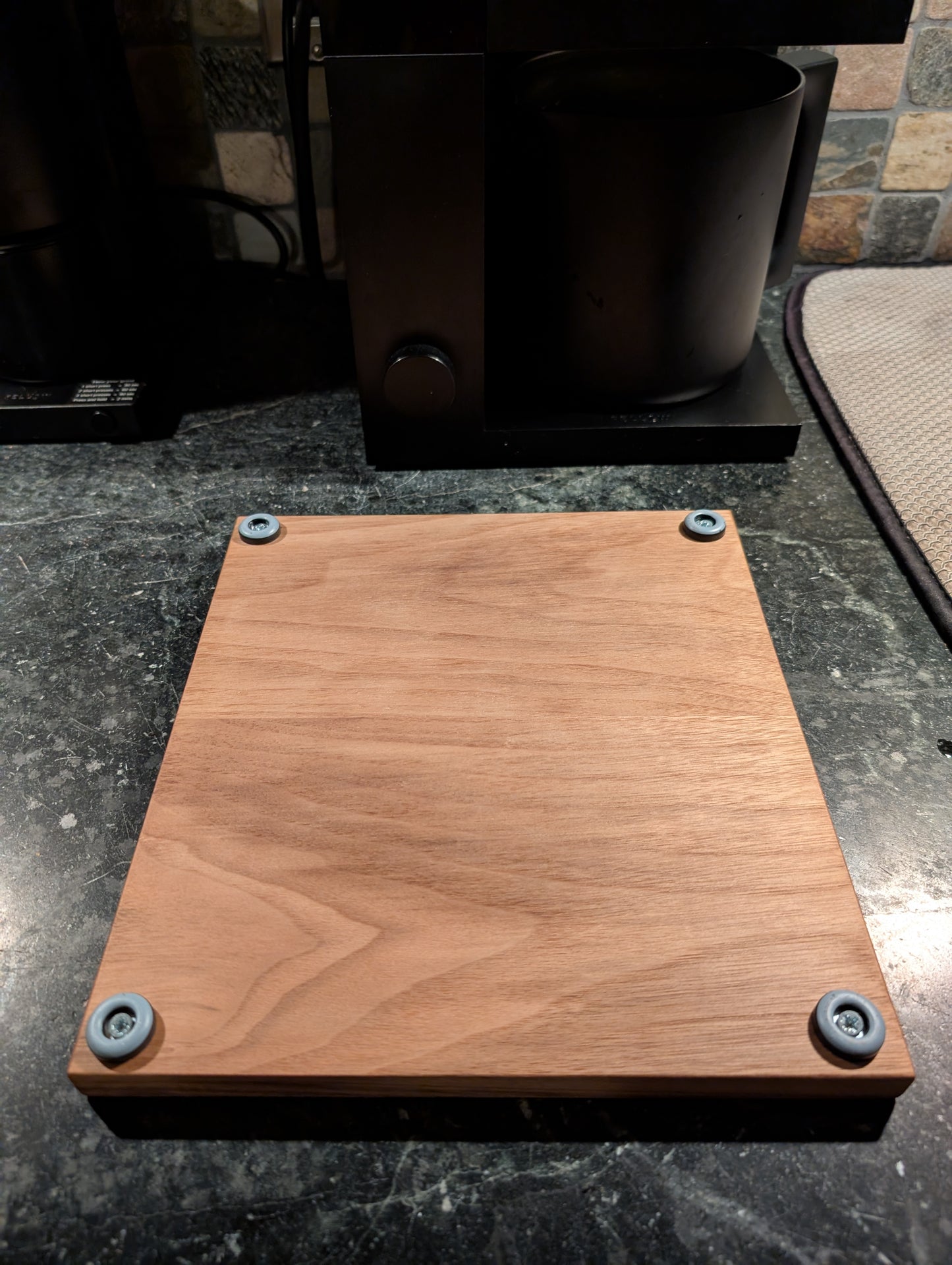 Wooden appliance slider tray, Fellow Aiden Coffee Machine Slider