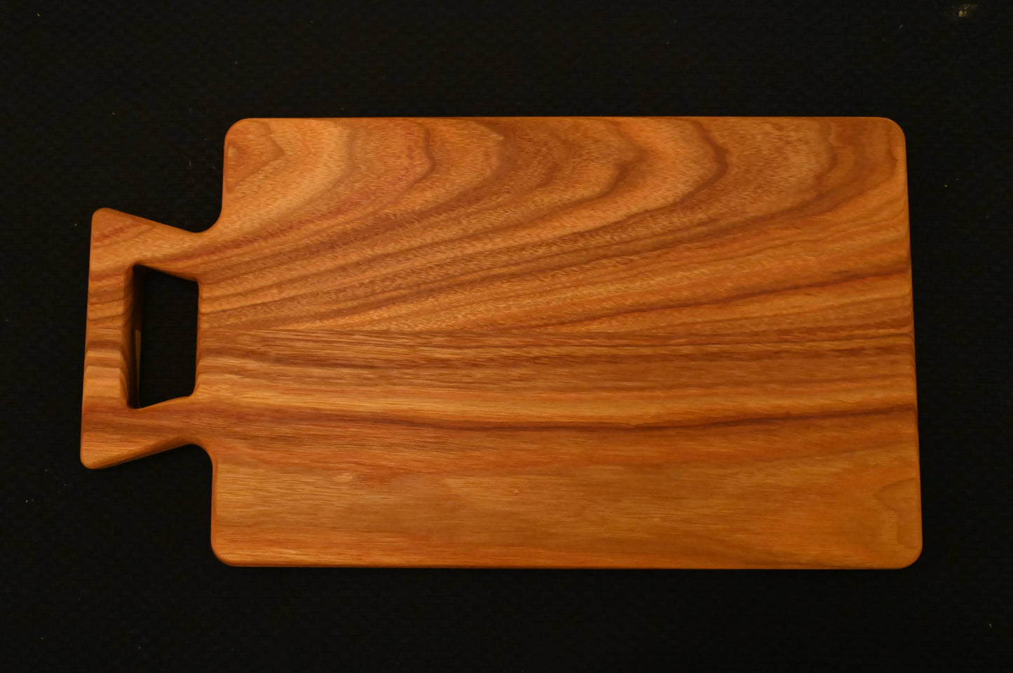 Rectangle Handle Canary Wood Charcuterie Board