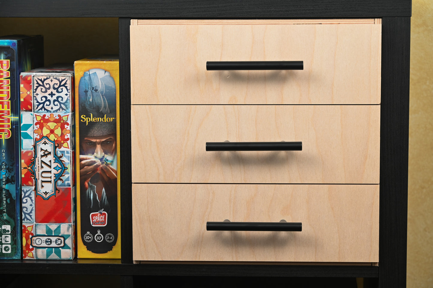 3 drawer card collection storage 