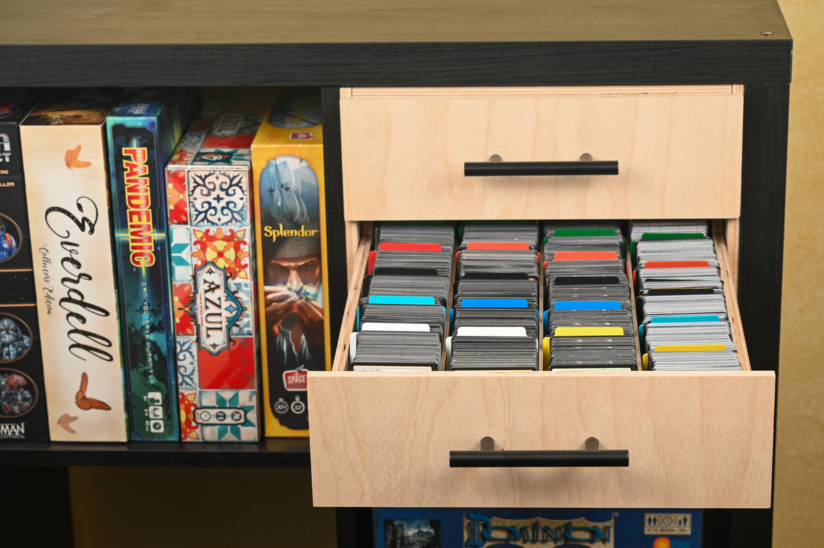 Colection Draw 3 Drawer Card Collection Storage: Kallax insert – Cascadia Cuts