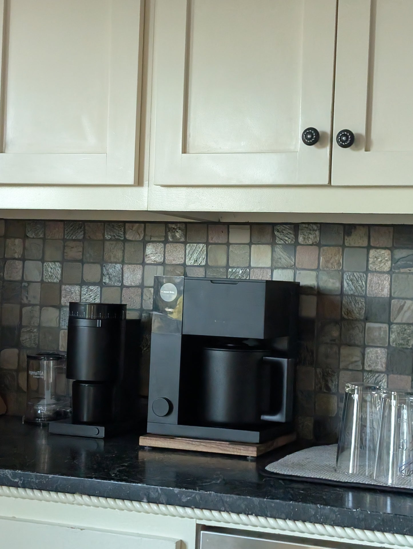 Wooden appliance slider tray, Fellow Aiden Coffee Machine Slider