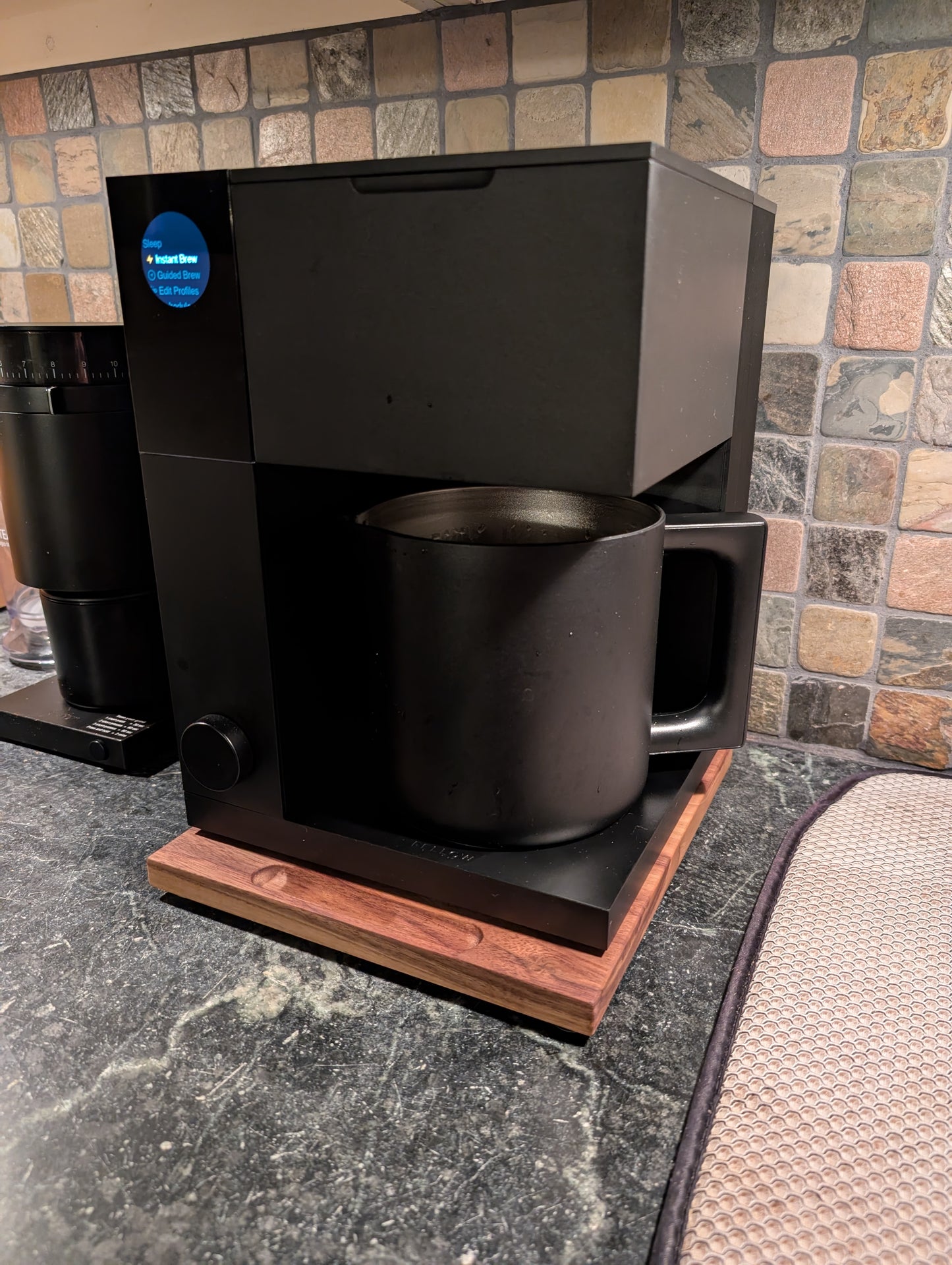 Wooden appliance slider tray, Fellow Aiden Coffee Machine Slider