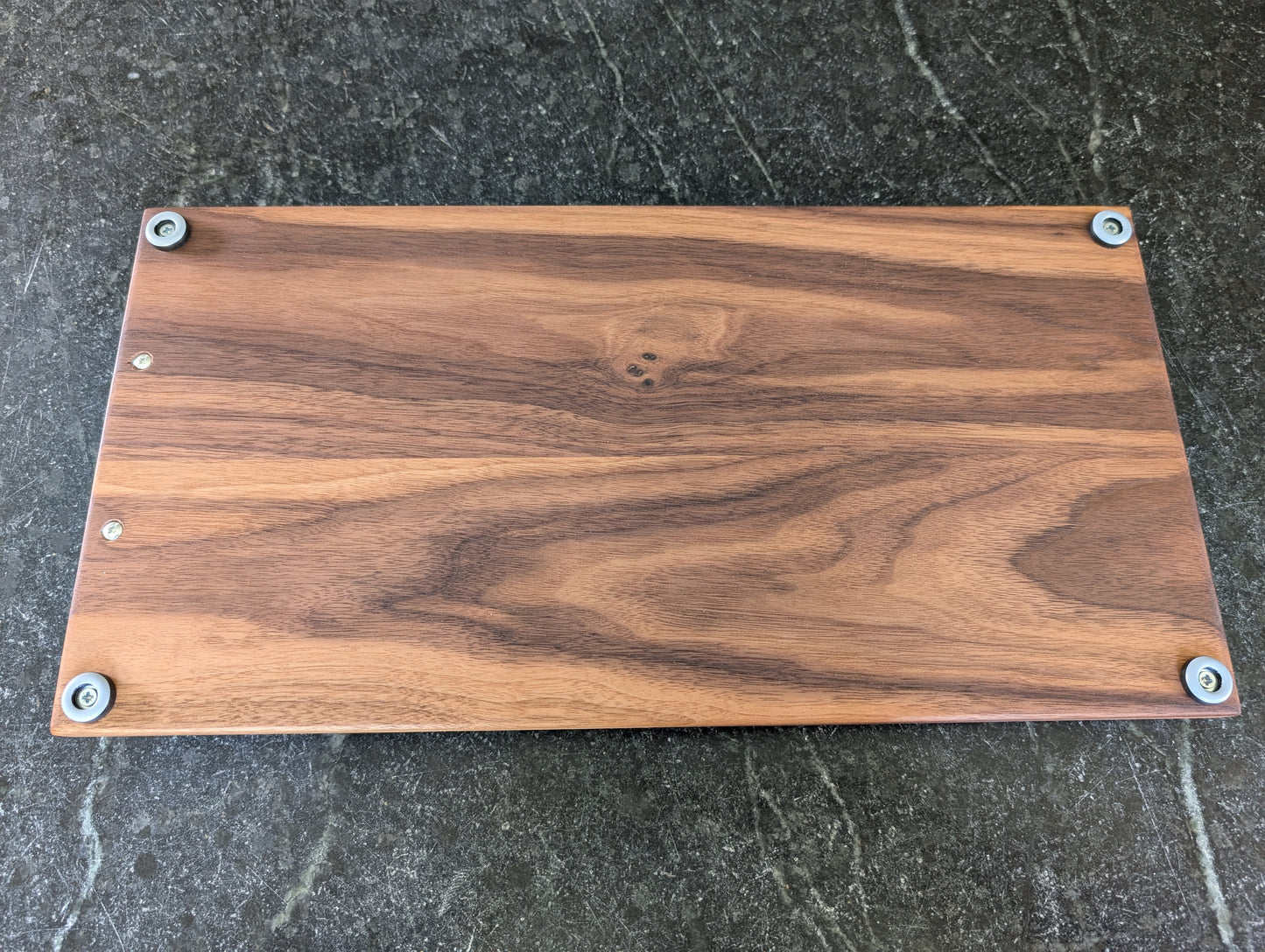 Walnut Custom Sized Wooden appliance slider tray