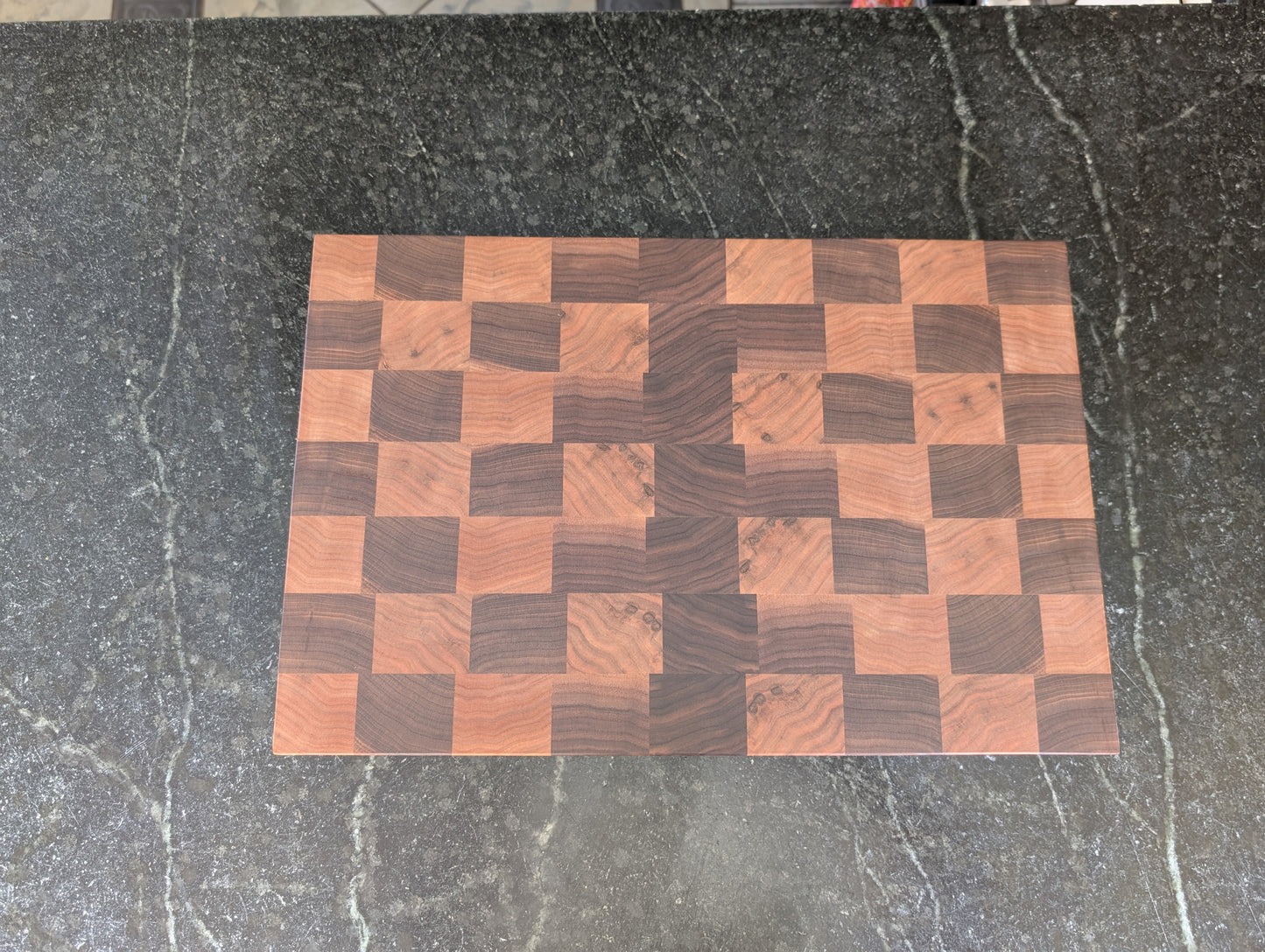 Walnut Checkerboard End Grain Cutting Board