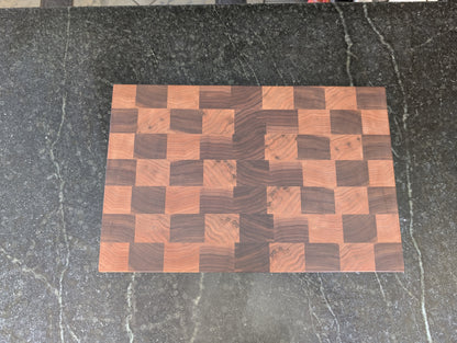 Walnut Checkerboard End Grain Cutting Board