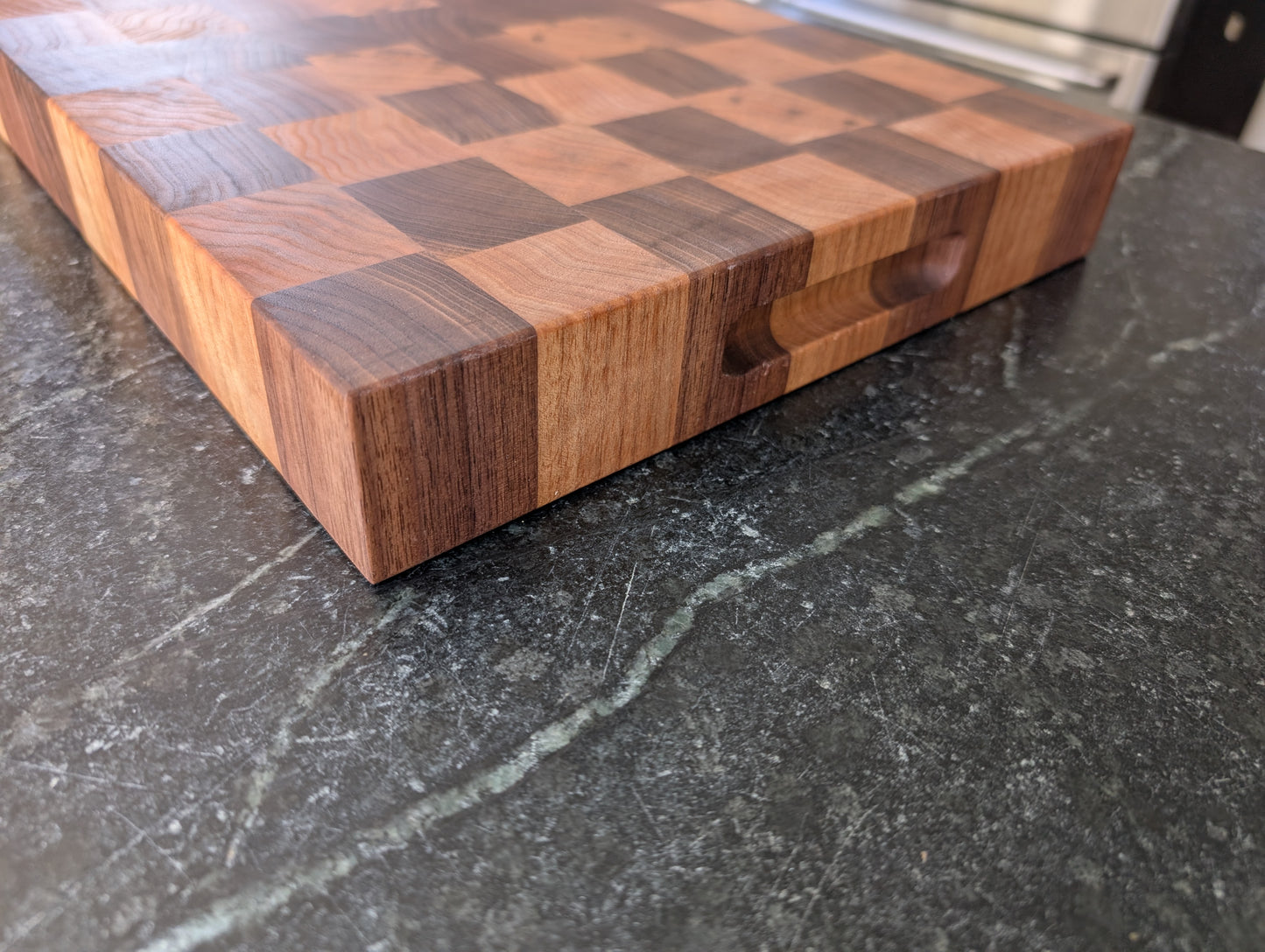Walnut Checkerboard End Grain Cutting Board