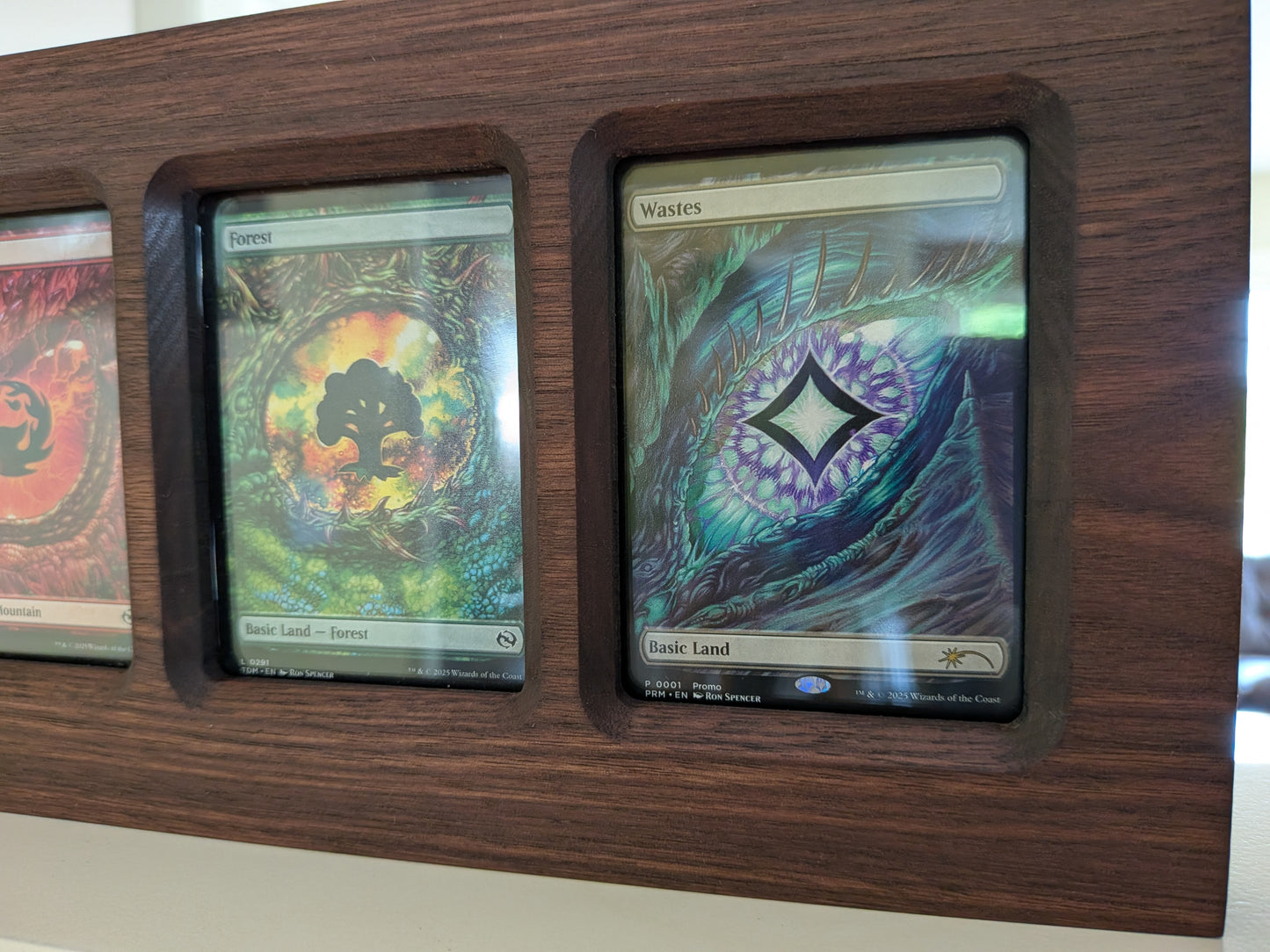 Hardwood Trading Card Display Frame