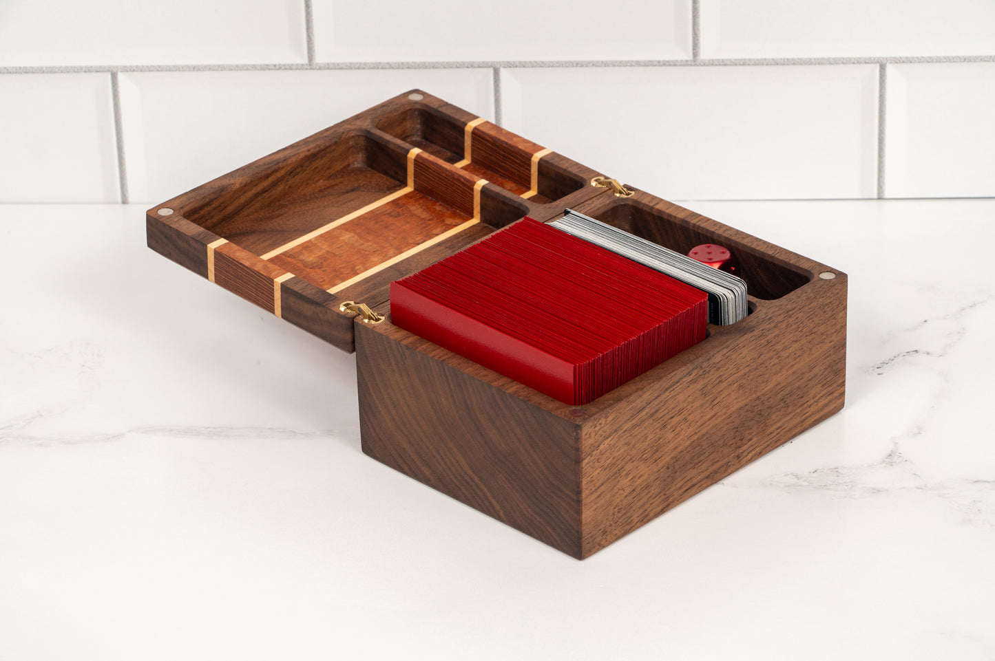 Hardwood deck box