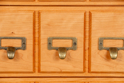 Cherry Hardwood 3 Drawer Trading Card Storage Chest