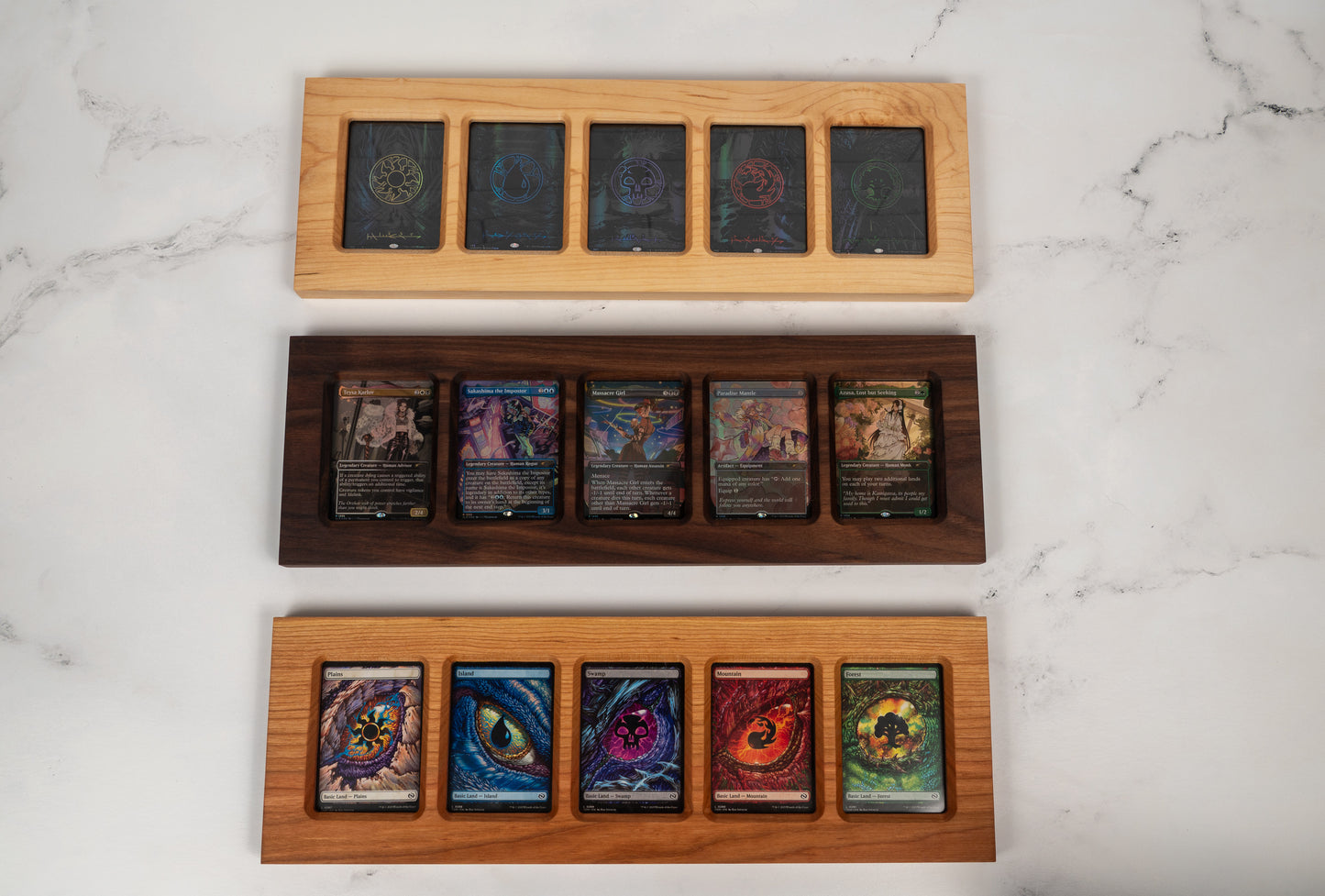 Hardwood Trading Card Display Frame