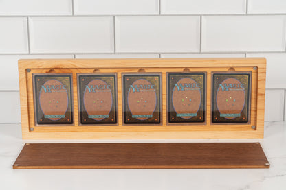 Hardwood Trading Card Display Frame