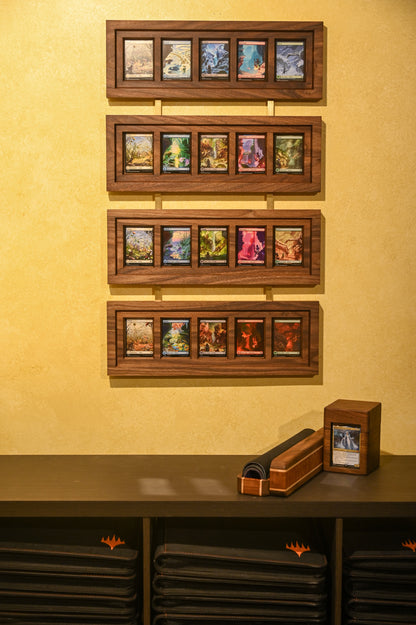 Walnut Hardwood Card Display Frame – TCG Card Art