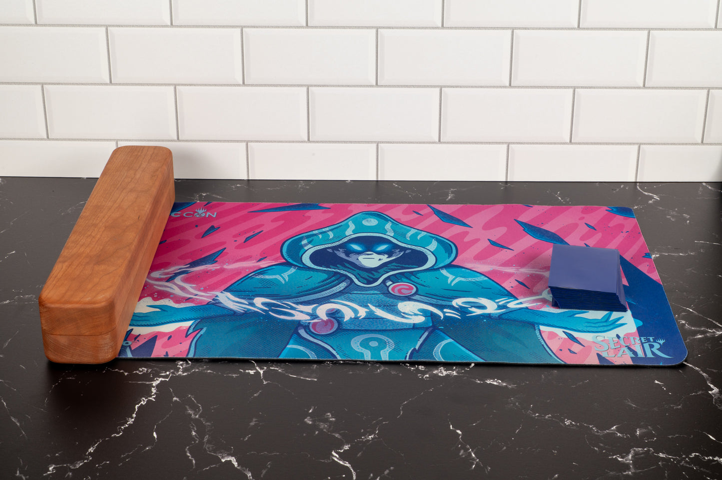 Hardwood Playmat Storage Box – Handmade TCG Accessories Case