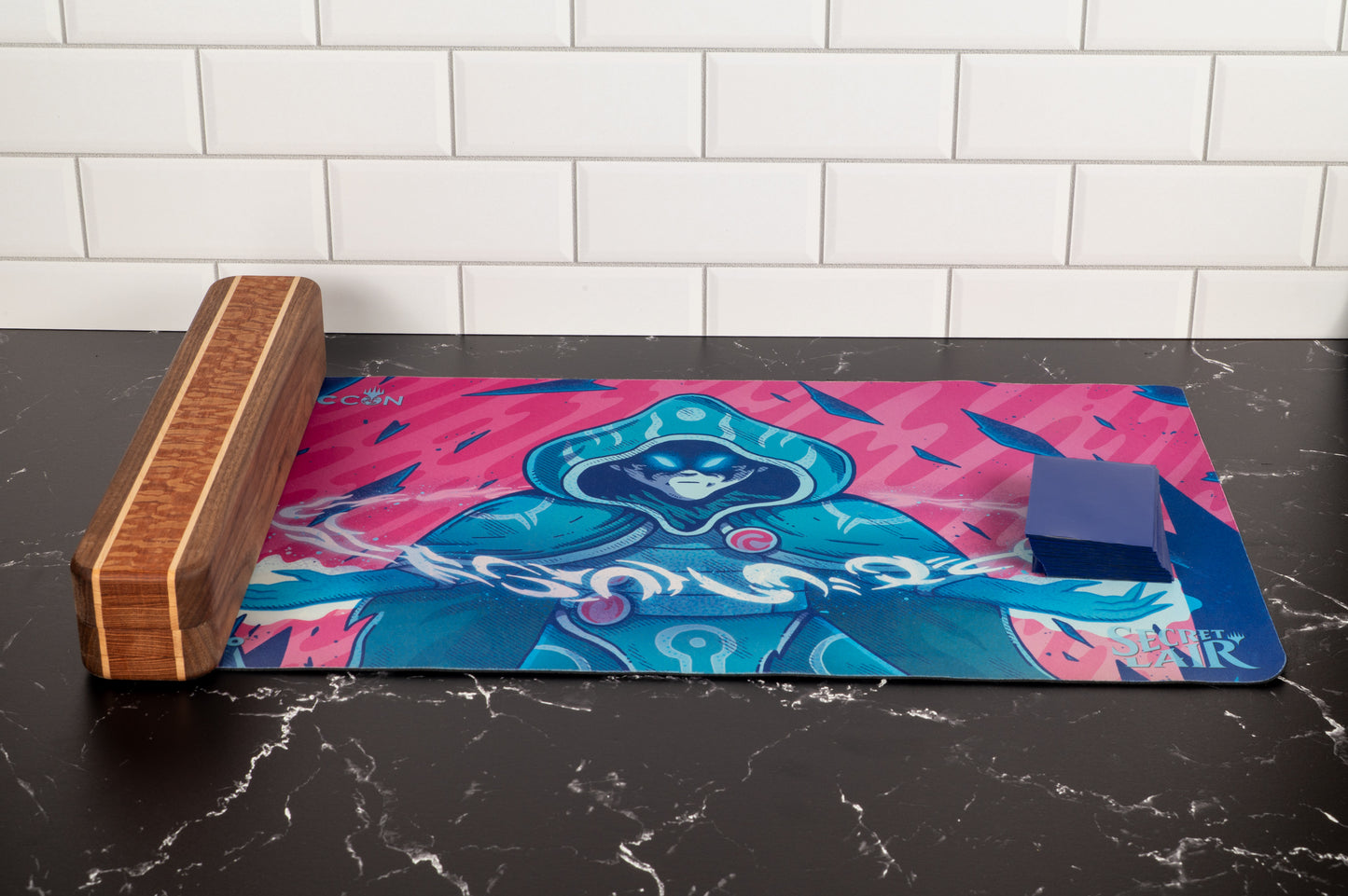 Hardwood Playmat Storage Box – Handmade TCG Accessories Case