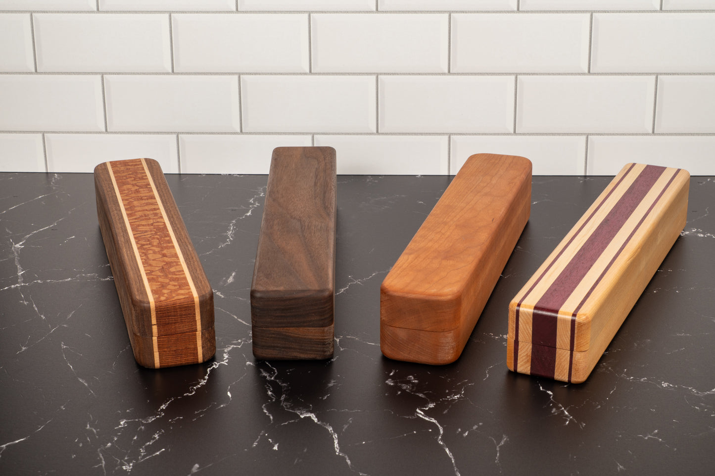 Hardwood Playmat Storage Box – Handmade TCG Accessories Case