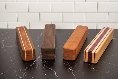 Hardwood Playmat Storage Box – Handmade TCG Accessories Case