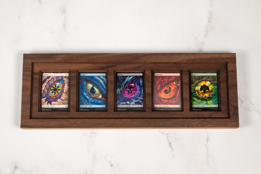 Walnut Hardwood Card Display Frame – TCG Card Art