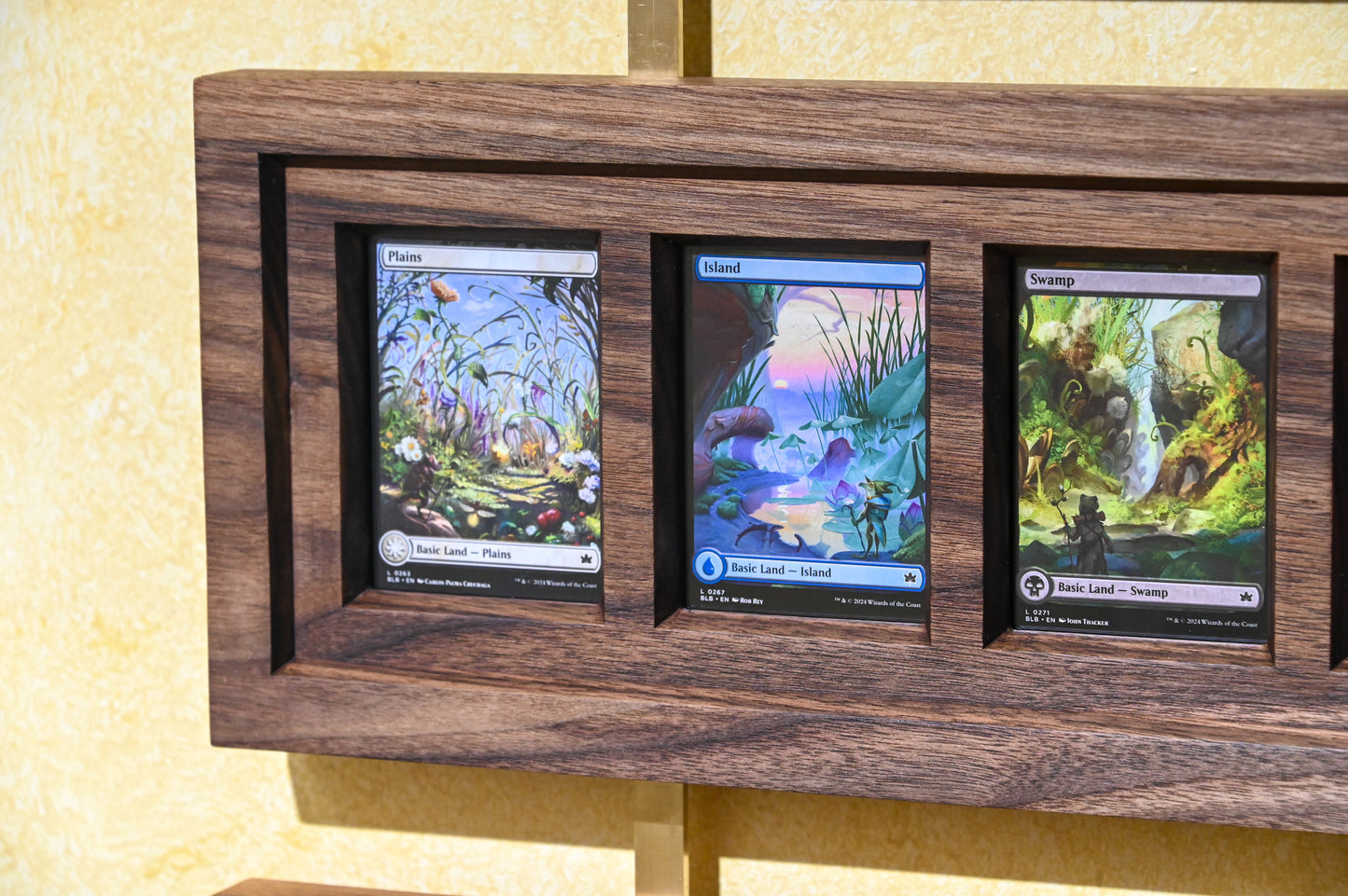 Walnut Hardwood Card Display Frame – TCG Card Art
