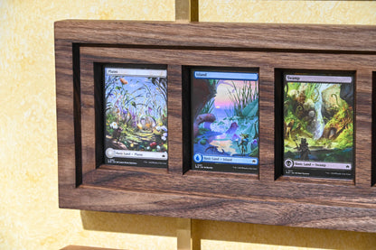 Walnut Hardwood Card Display Frame – TCG Card Art