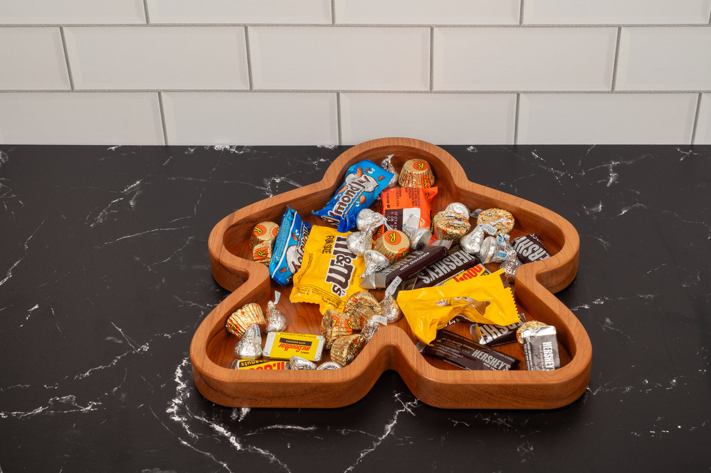 Large Wooden Meeple Tray - Dice Tray or Snack Dish