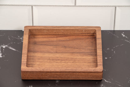 Hardwood Meeple shaped gaming component trays